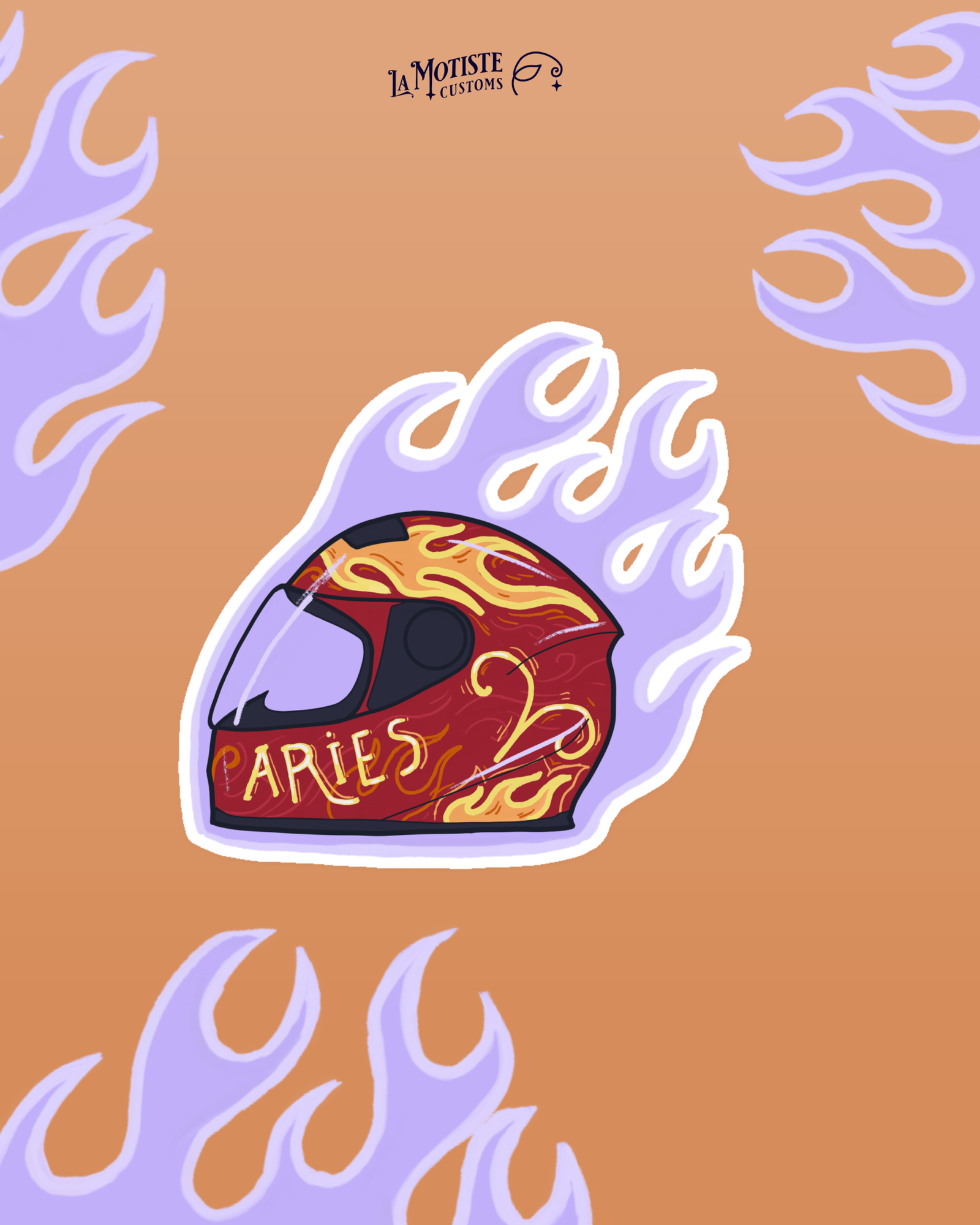 Sticker Casque Bélier – Image 2
